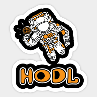 HODL BITCOIN - TO THE MOON Sticker